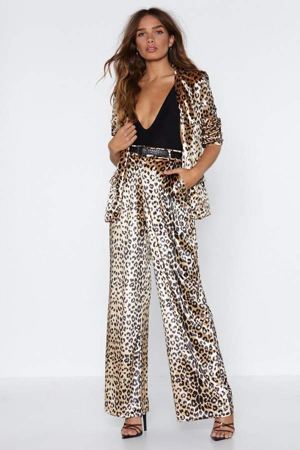 Out of Touch Velvet Leopard Pants