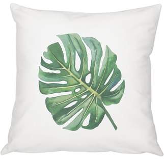 Palm Leaf Accent Pillow