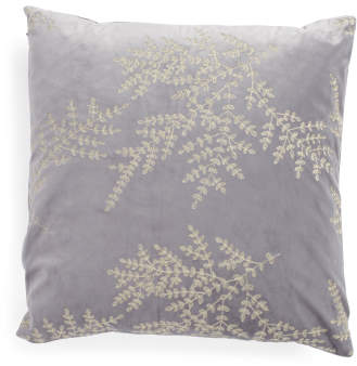 20x20 Embroidered Vine Pillow