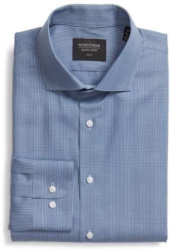 Trim Fit Plaid Dress Shirt