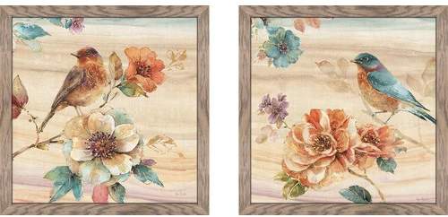 Ophelia & Co. 'Spiced Nature II' 2 Piece Framed Watercolor Painting Print Set Matte