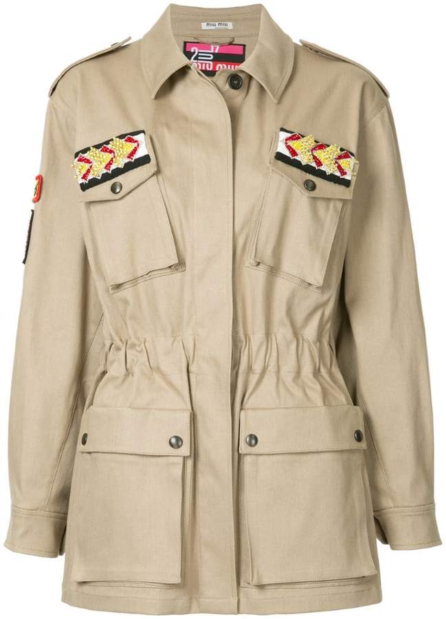 embellished military jacket