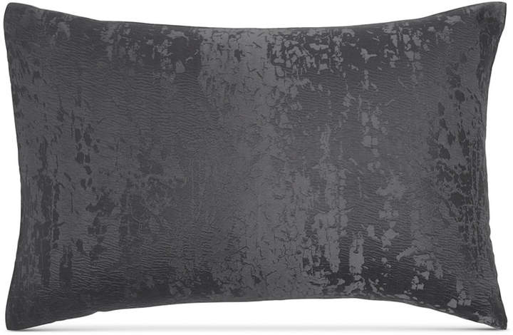 Home Moonscape Reversible Textured Jacquard Charcoal King Sham Bedding