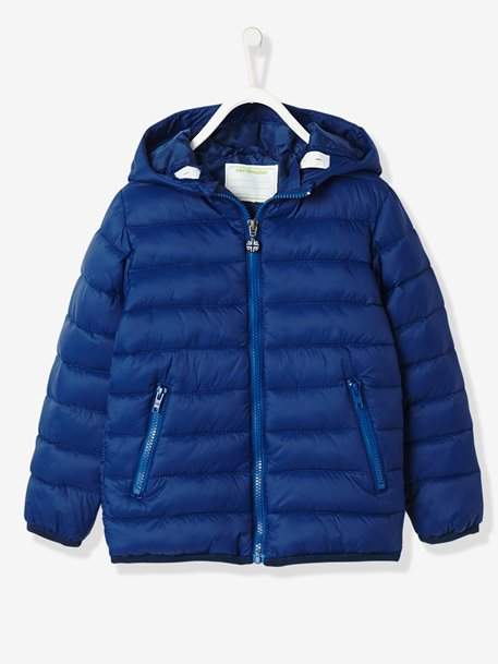 Boys' Lightweight Padded Jacket - blue dark solid
