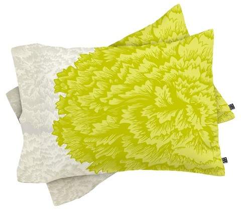 Caroline Okun Lucent Lightweight Pillowcase Standard Lime