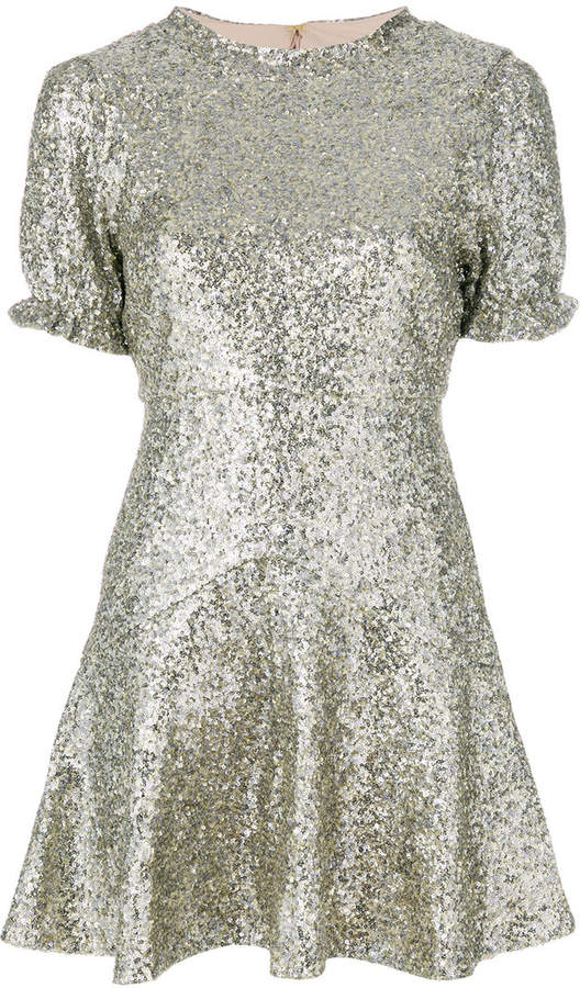 sequin embellished dress