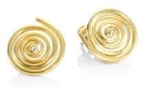 Della Topaz Spiral Stud Earrings