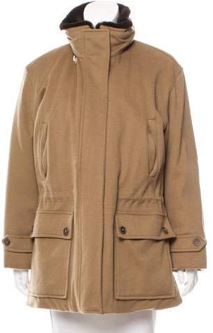 Asprey Fur-Trimmed Cashmere Coat