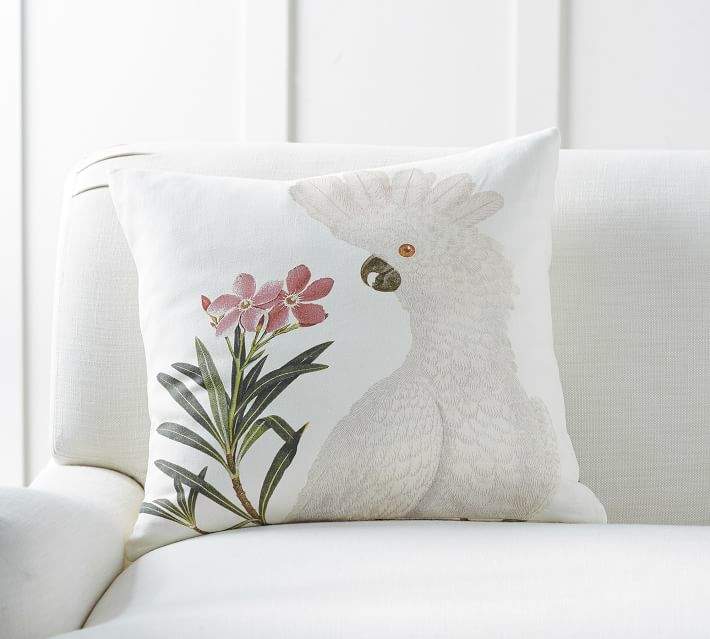 Cockatoo Printed Pillow Cover