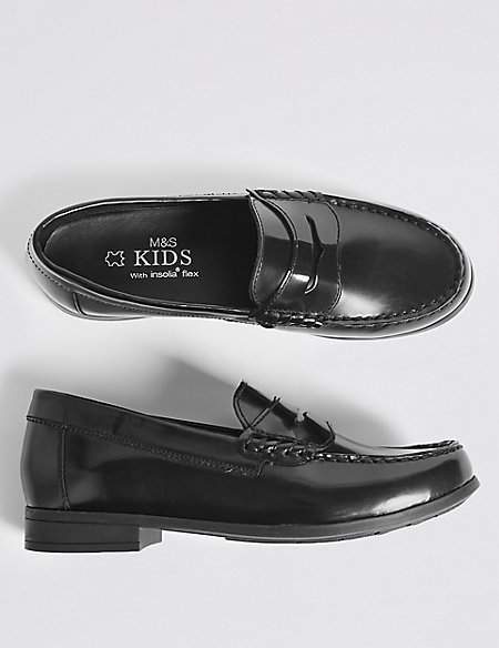 Kids' Leather Penny Loafers (13 Small - 7 Large)