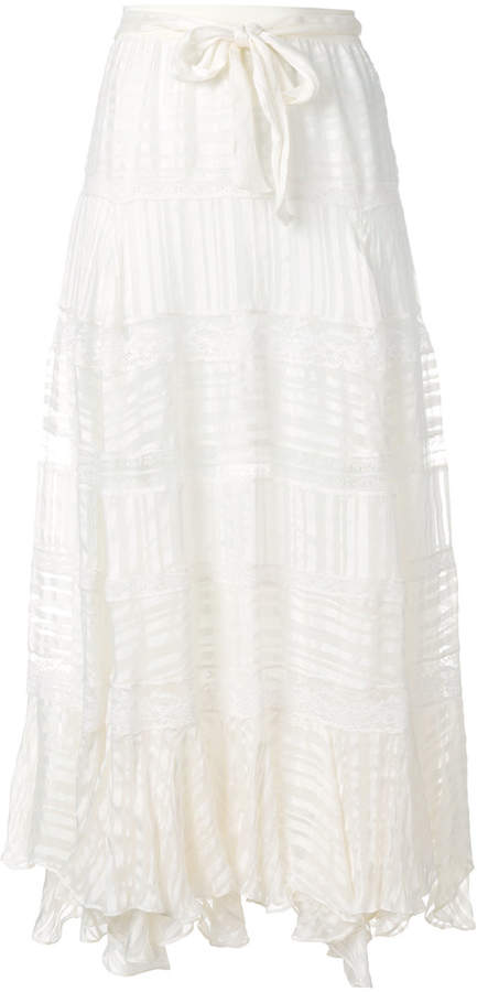 textured maxi skirt