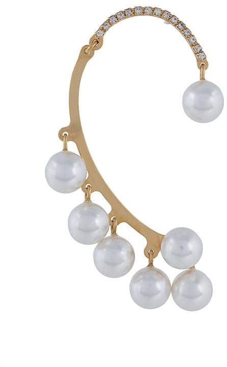 Buy pearl-embellished ear-cuff!