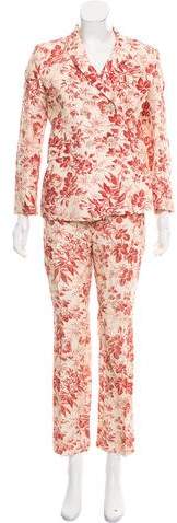 Floral Print Suit