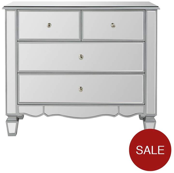 Ideal Home Mirage Mirrored 2 + 2 Drawer Chest