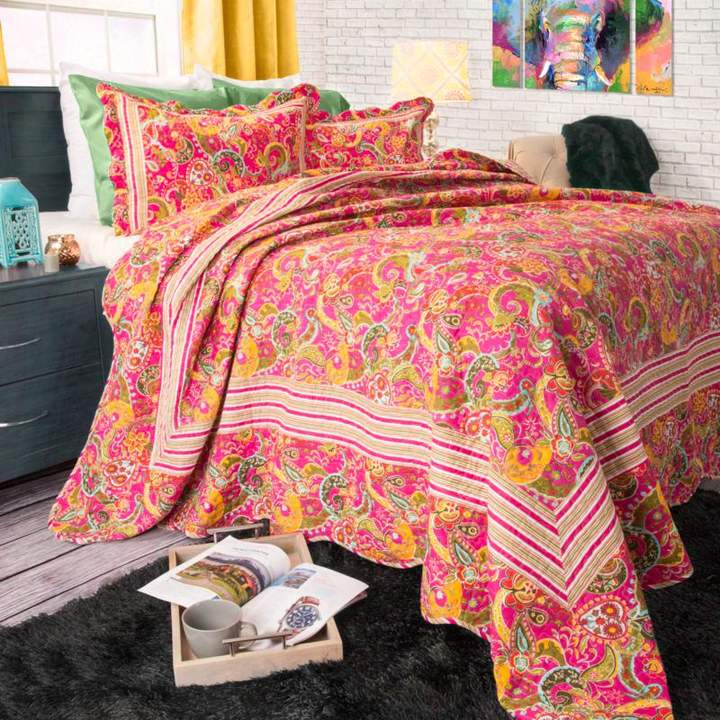 Trademark Global Lavish Home 3-piece Paisley Quilt Set - Full/Queen
