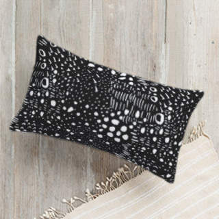 Modern Brush-Strokes Self-Launch Lumbar Pillows