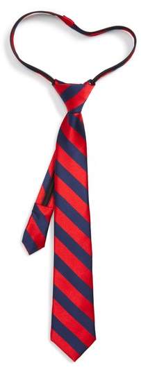 Stripe Silk Zip Tie