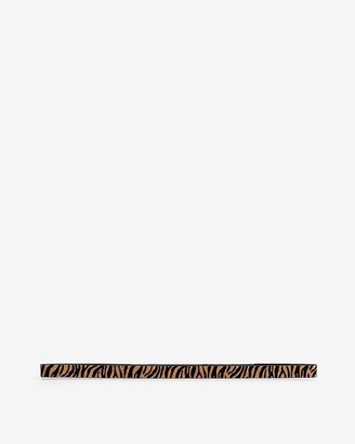 Express Skinny Tiger Calf Hair Belt
