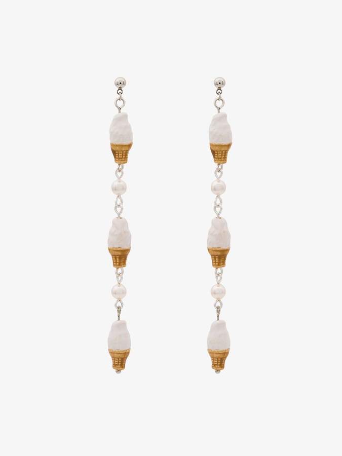 vanilla ice cream earrings