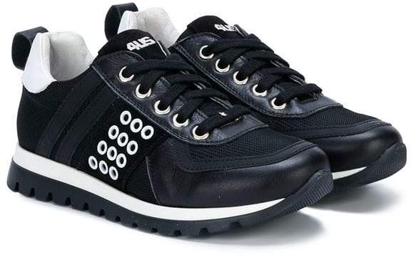 Cesare Paciotti 4Us Kids eyelet strap sneakers