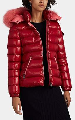 Moncler Women's Bady Fur-Trimmed Down Puffer Coat - Red