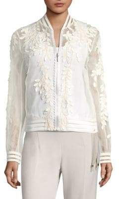 Brandy Silk Bomber Jacket