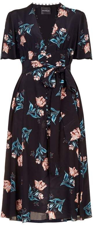 Piper Floral Buttoned Dress