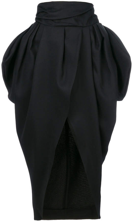 front slit asymmetric skirt
