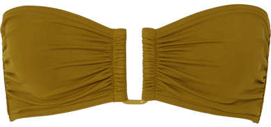 Les Essentiels Scarlett Bandeau Bikini Top - Army green