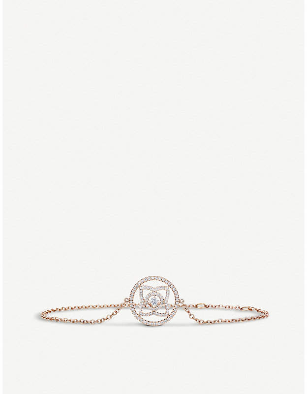 Enchanted Lotus 18ct rose-gold and diamond bracelet