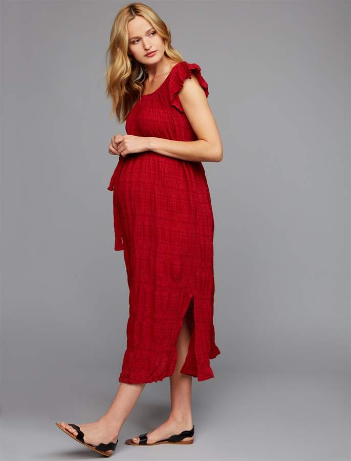 Pea Collection Odin & Ivy Off The Shoulder Maternity Maxi Dress