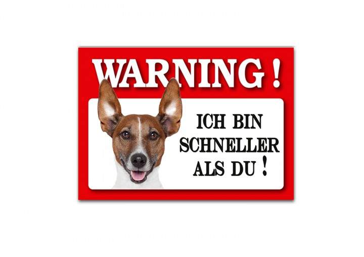 HTI-Line Jack Russell Terrier Blechschild Wachhund