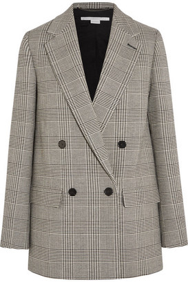 Stella McCartney - Milly Prince Of Wales Checked Wool-blend Blazer - Gray