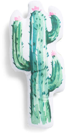 17x7 Indoor Outdoor Watercolor Cactus Pillow