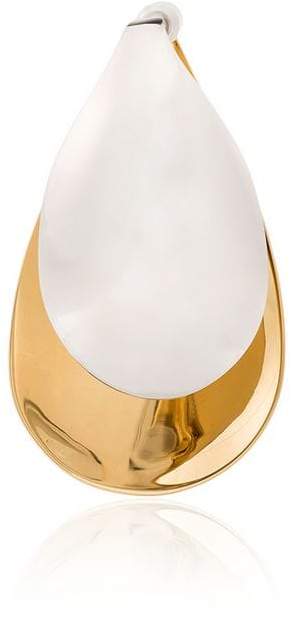 Silver and Gold Pearl XL earring