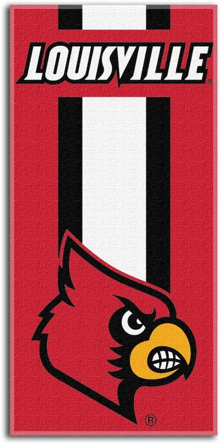 Louisville Cardinals Zone Beach Towel