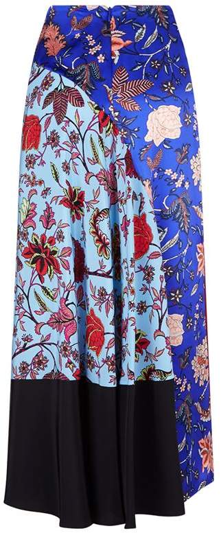 Midi-Length Floral Skirt