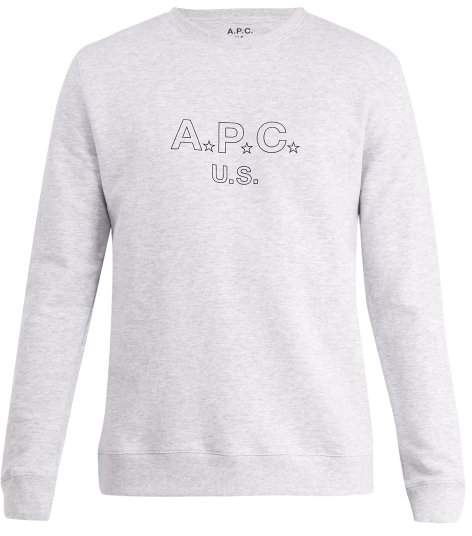 US Star and logo-print cotton-blend sweatshirt