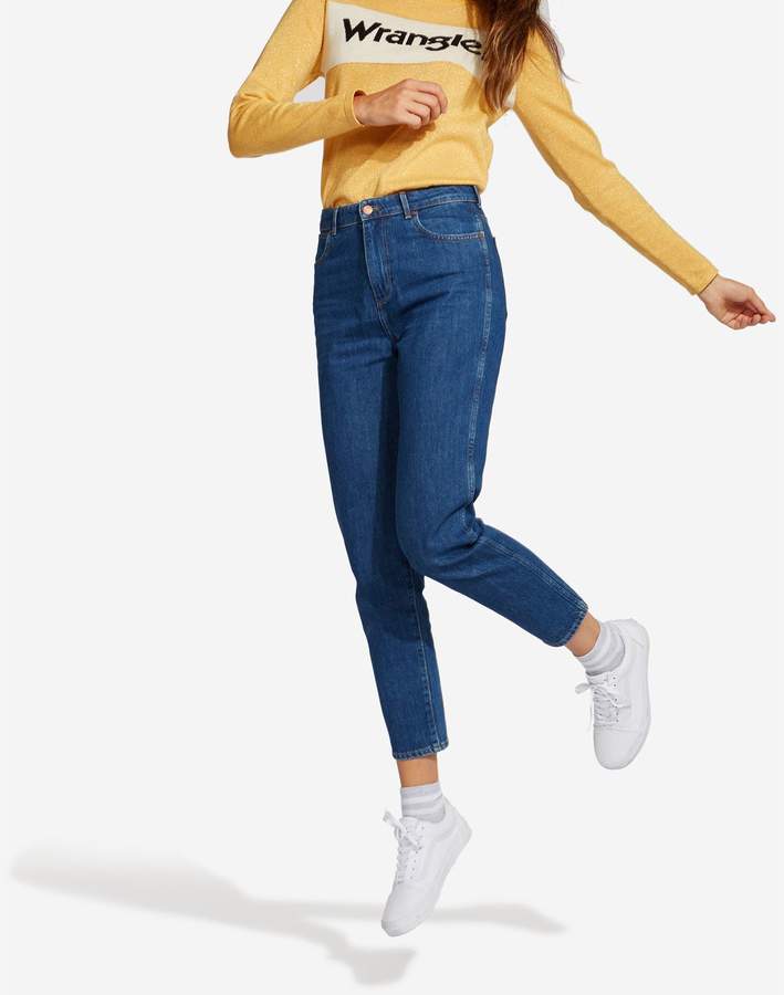 Rétro - Jeans mit Slimcut - jeansblau