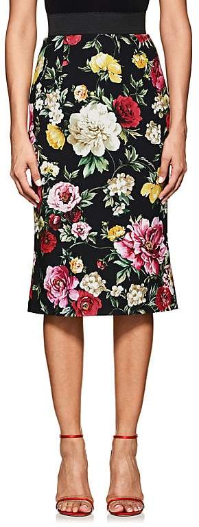 Women's Floral Cady Pencil Skirt
