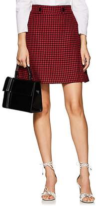 Barneys New York Women's Houndstooth A-Line Skirt - Black Barneys New York Women's Houndstooth A-Line Skirt - Black
