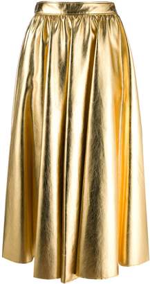 Gold Pleated Skirt - ShopStyle