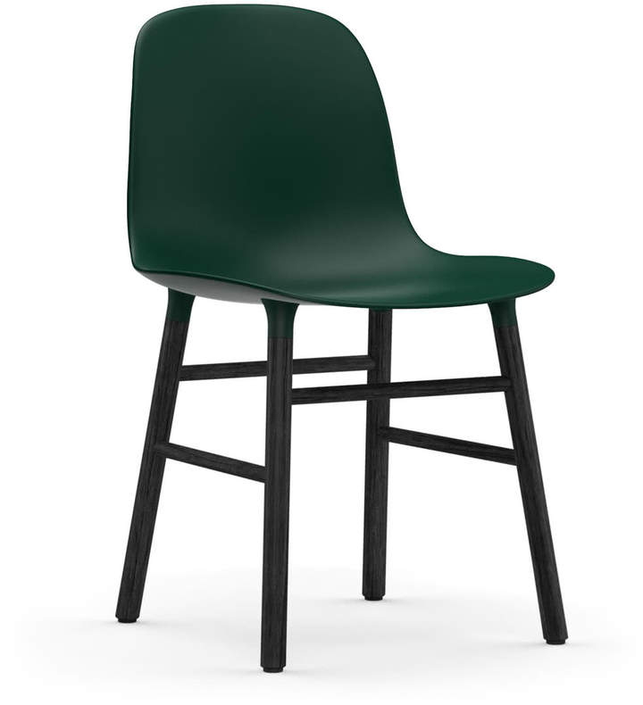 Normann Copenhagen - Form Stuhl, Gestell Eiche schwarz / Grün