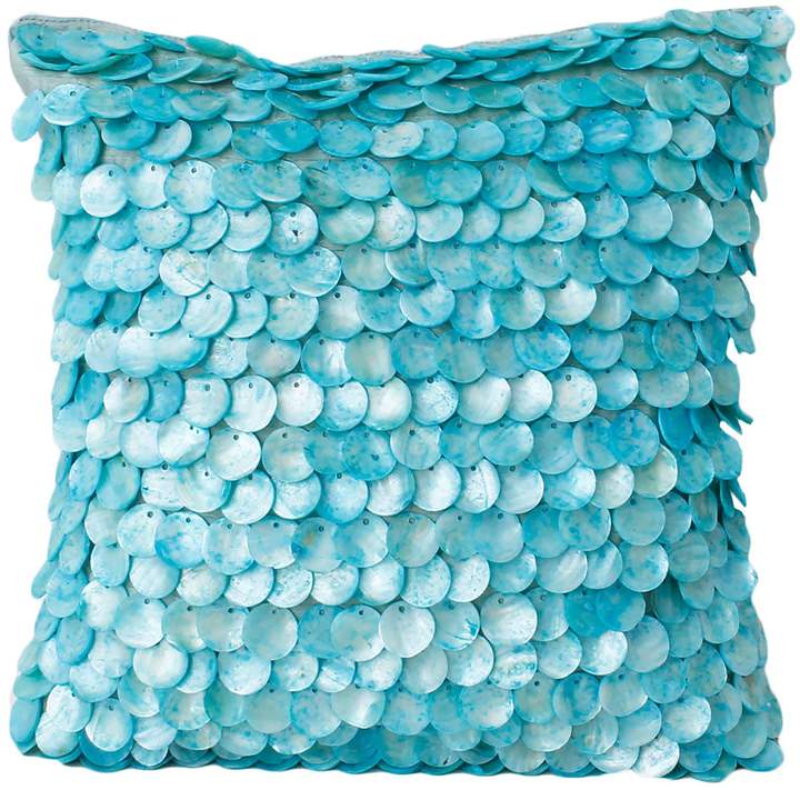 Capiz Shell Aqua Pillow
