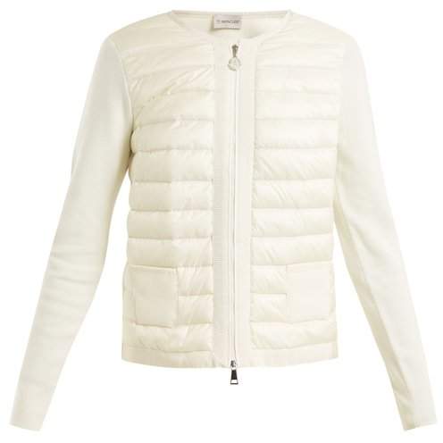 Maglia quilted down and jersey jacket