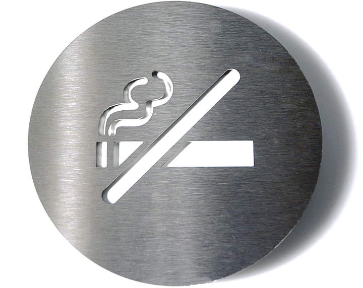 Radius Design - Piktogramm nonsmoker, Weiß