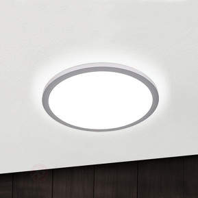 Titanfarbene LED-Deckenlampe Aria, dimmbar