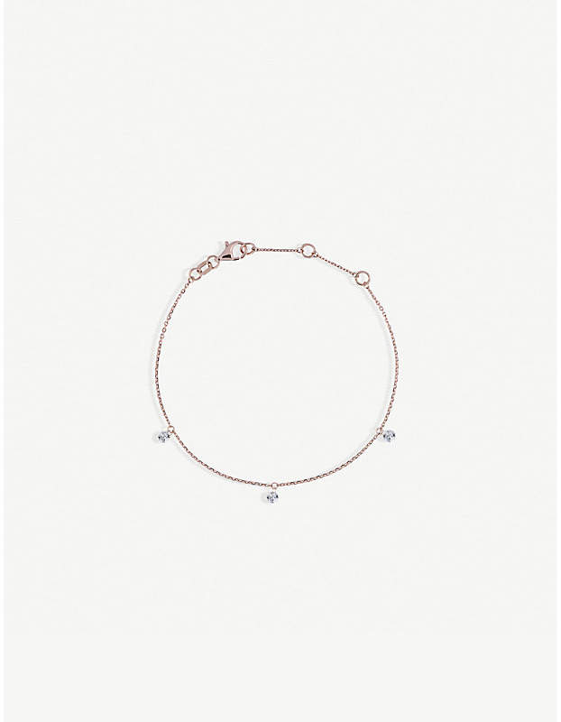 The Alkemistry Triple Drilled Diamonds 18ct rose-gold and diamond bracelet