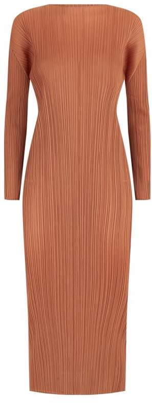Pleats Please Pleated Midi Dress