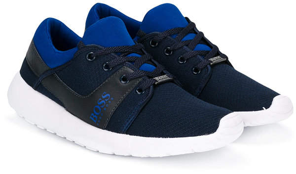 Boss Kids Teen logo print sneakers